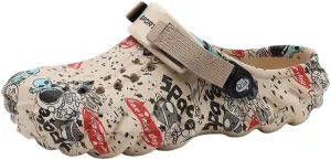 Stylish Men's Color Block Chunky Clogs - Non-Slip, Durable, Breathable EVA Slippers for Summer - Stylish Street Style Footwear with Cut-Out Designs for Men