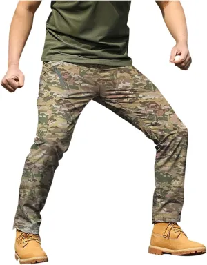 Tactical Cargo Pants Men's Ripstop Cargo Pants Tactical Pants for Men Outdoor Waterproof Hiking Pants with Multi Pockets