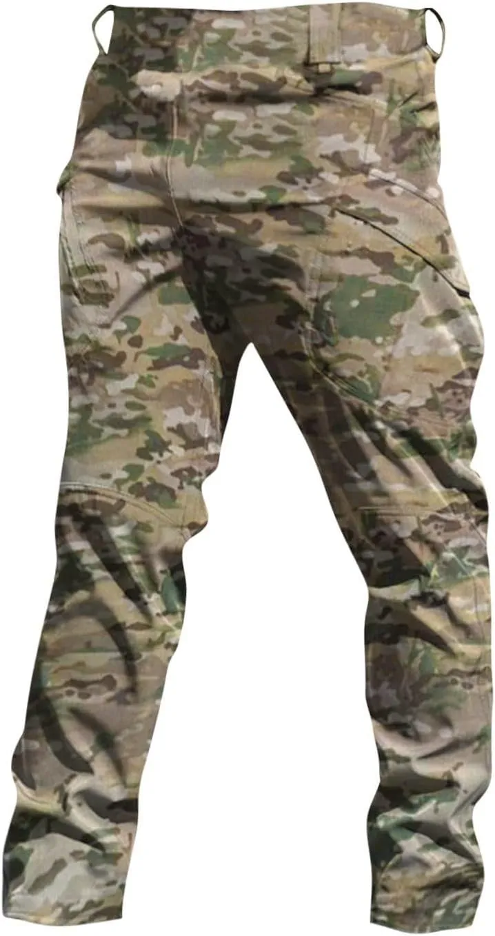 Tactical Cargo Pants Men's Ripstop Cargo Pants Tactical Pants for Men Outdoor Waterproof Hiking Pants with Multi Pockets