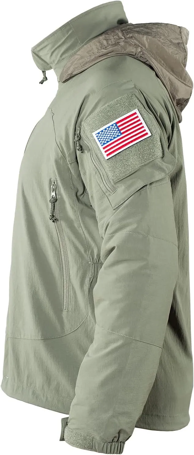 Tactical Jackets for Men Military Softshell Army Ranger Green Lightweight Heavy Duty Nylon PCU LVL5