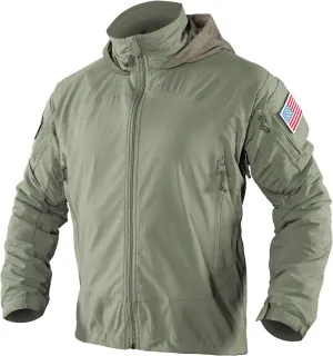 Tactical Jackets for Men Military Softshell Army Ranger Green Lightweight Heavy Duty Nylon PCU LVL5