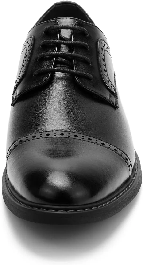 Temeshu Men's Oxfords Lace Up Casual Dress Shoes Classic Formal Modern Business Shoes DS08