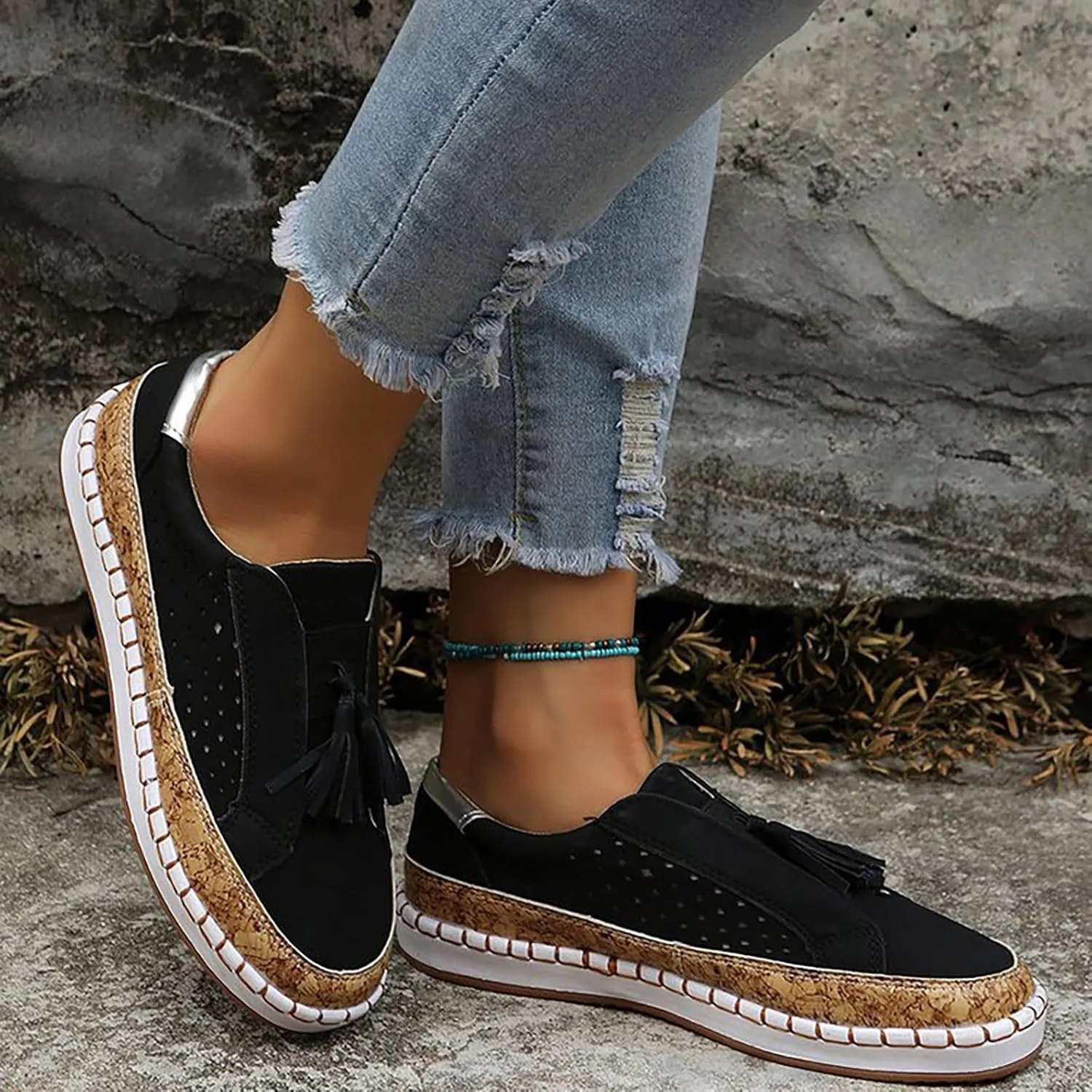Tennis Shoes Womens Arch Support Dress Casual Shoes Women Shoes Sneakers Slip On Sneakers Walking Tennis Shoe Waterproof Tennis Shoe Loafers Casual Slip On
