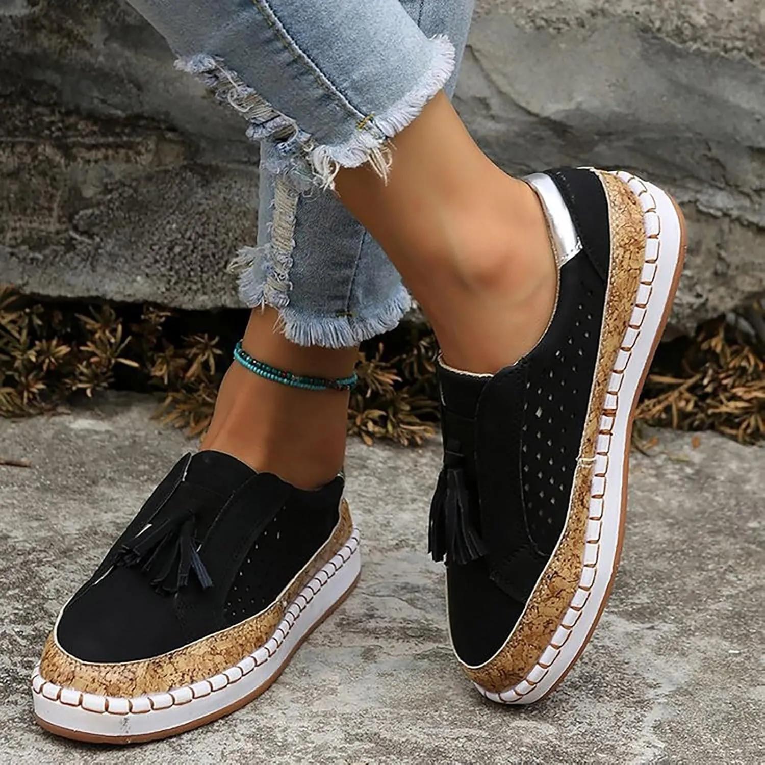 Tennis Shoes Womens Arch Support Dress Casual Shoes Women Shoes Sneakers Slip On Sneakers Walking Tennis Shoe Waterproof Tennis Shoe Loafers Casual Slip On