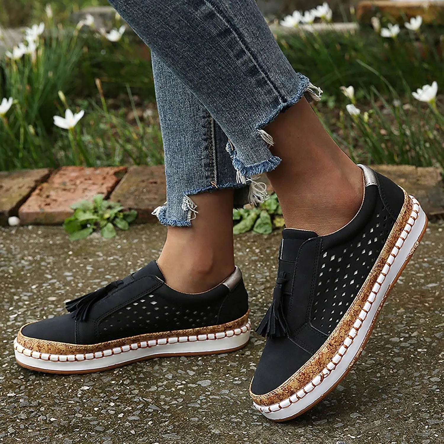 Tennis Shoes Womens Arch Support Dress Casual Shoes Women Shoes Sneakers Slip On Sneakers Walking Tennis Shoe Waterproof Tennis Shoe Loafers Casual Slip On