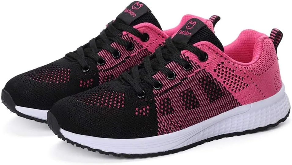 Tennis Shoes Womens Lightweight Comfortable Lace up Non Slip Work Shoes Women Jogging Men Shoes Casual Men's Fashion Sneakers Tennis Shoe Trainers Shoe