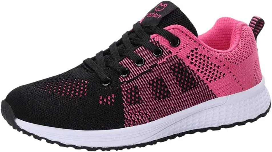 Tennis Shoes Womens Lightweight Comfortable Lace up Non Slip Work Shoes Women Jogging Men Shoes Casual Men's Fashion Sneakers Tennis Shoe Trainers Shoe