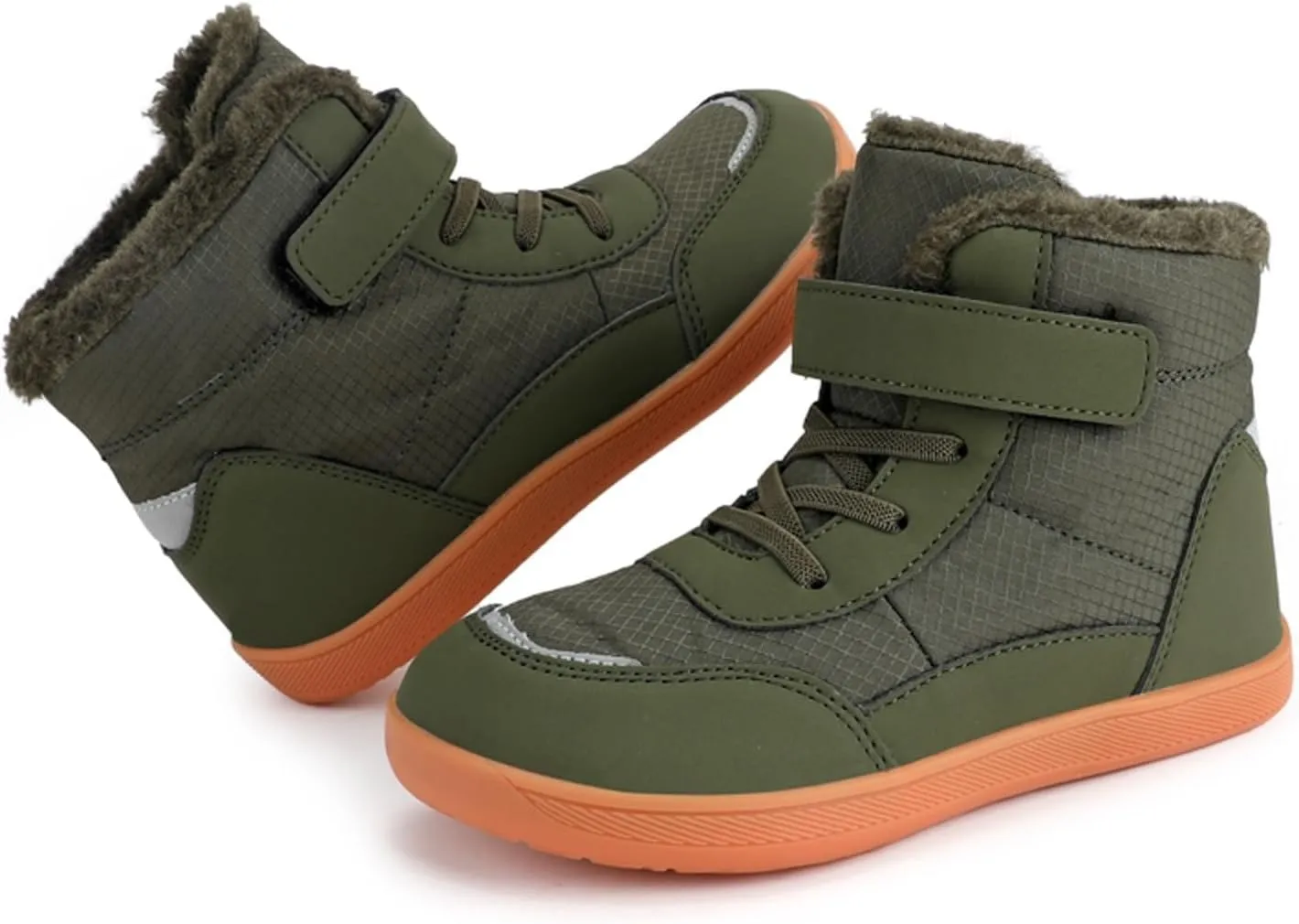 Toddler Boots Kids Snow Boots Boys Girls Barefoot Winter Boots Wide Toe Slip Ankle Winter Snow Boots Hiking Boots