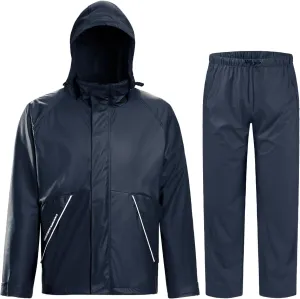 TOWN&FIELD Rain Suits for Fishing Waterproof Rain Gear for Men Women Heavy Duty Rain Coat Jacket with Pants/Overalls
