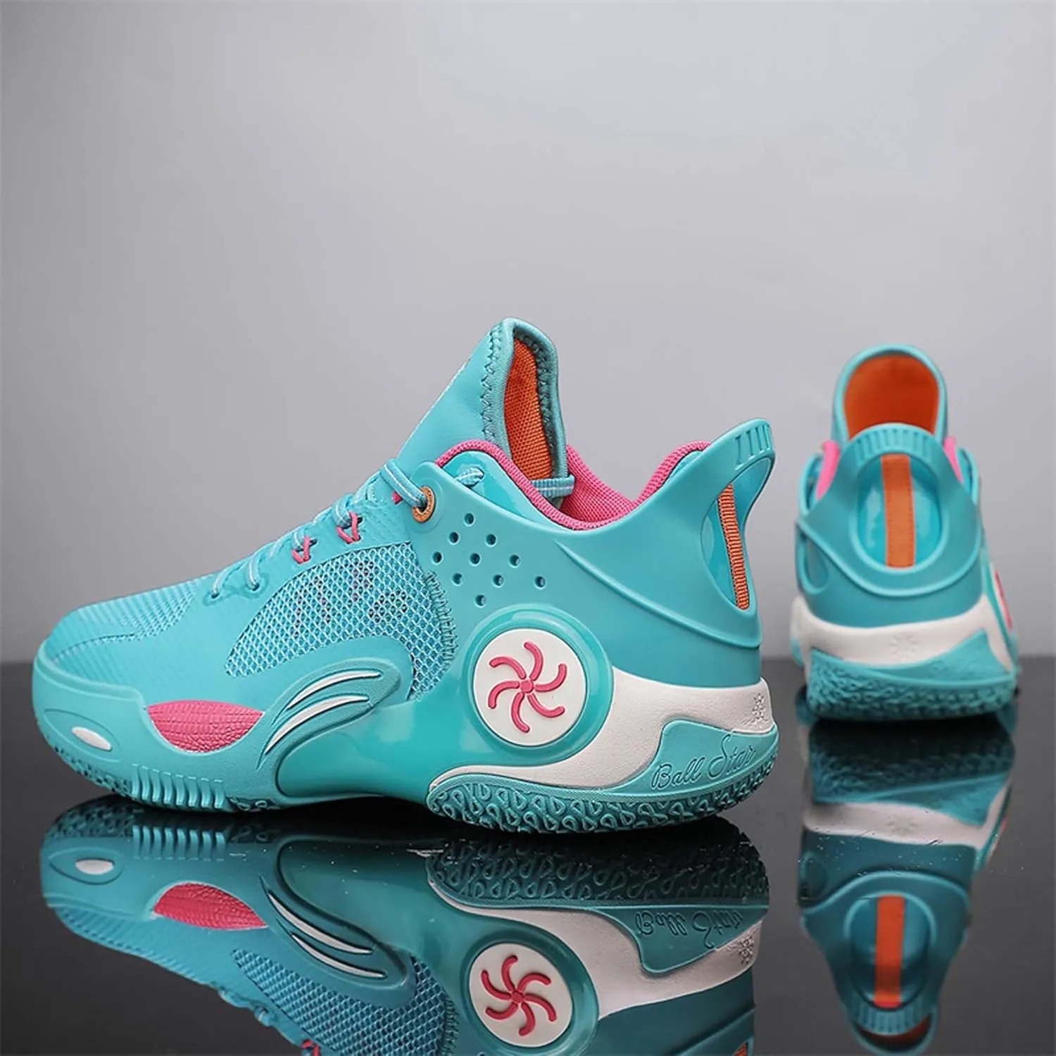Unisex Anti-Slip Basketball Shoes Fashion Sneakers Breathable Mesh Training Running Shoes Casual Sports Walking Outdoor Shoes