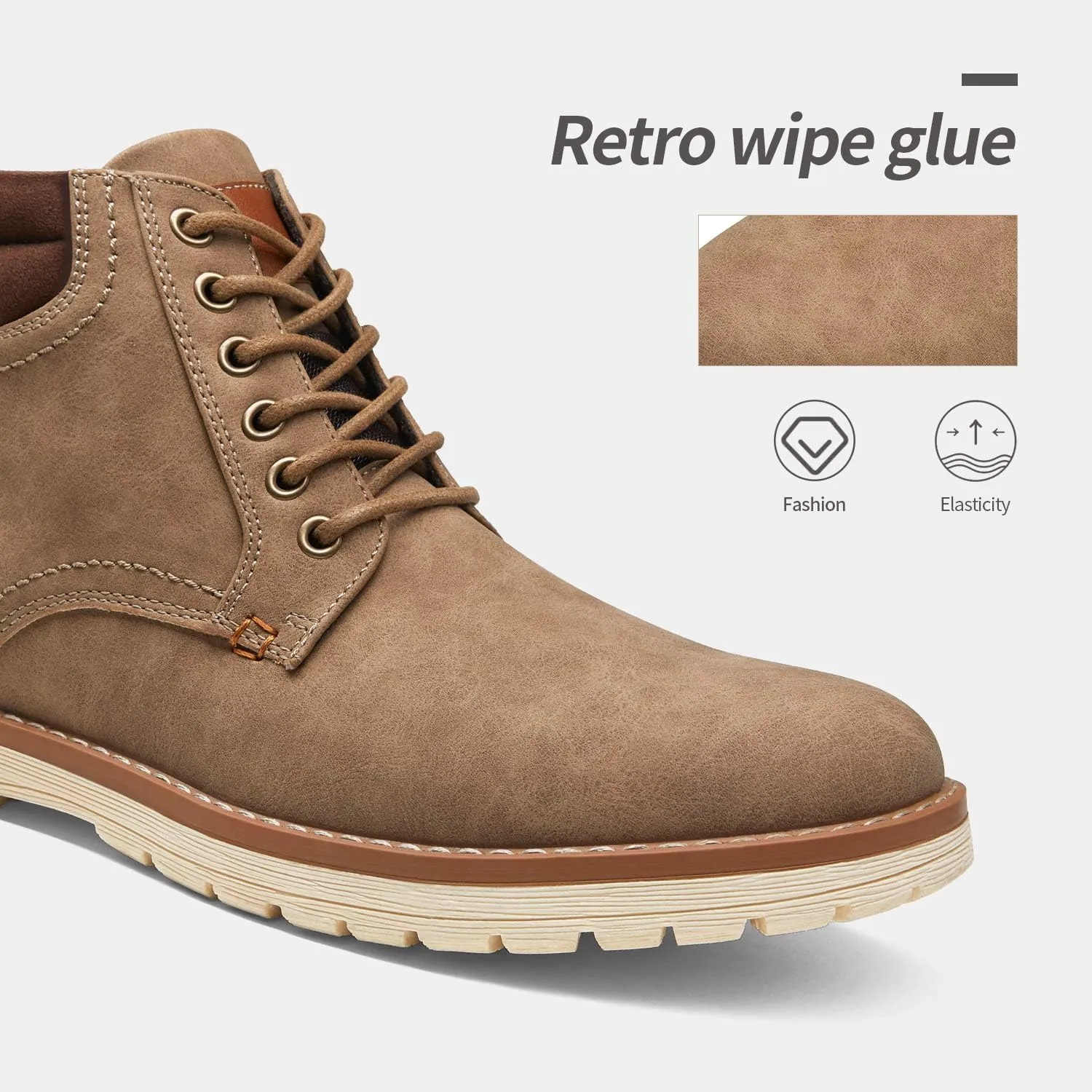 Vostey Men's Boots Hiking Boots Casual Boots for Men