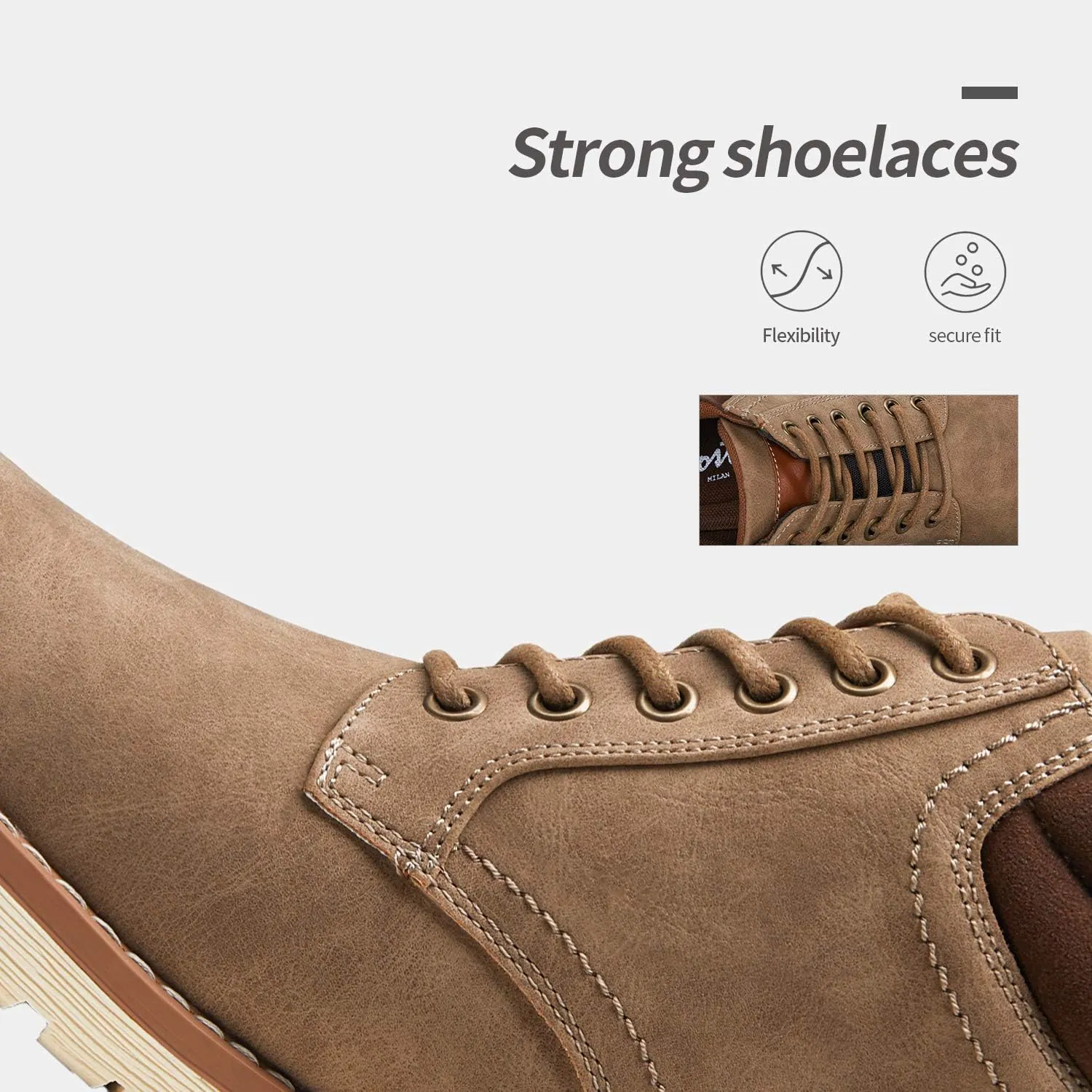 Vostey Men's Boots Hiking Boots Casual Boots for Men