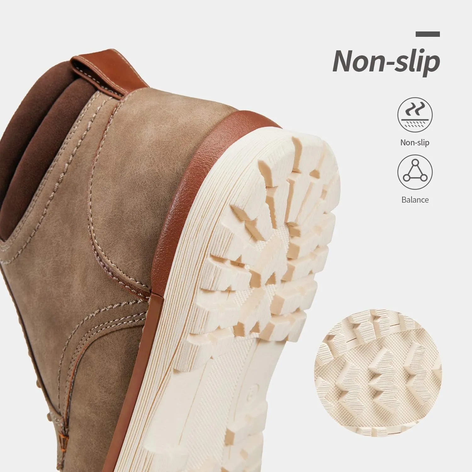 Vostey Men's Boots Hiking Boots Casual Boots for Men