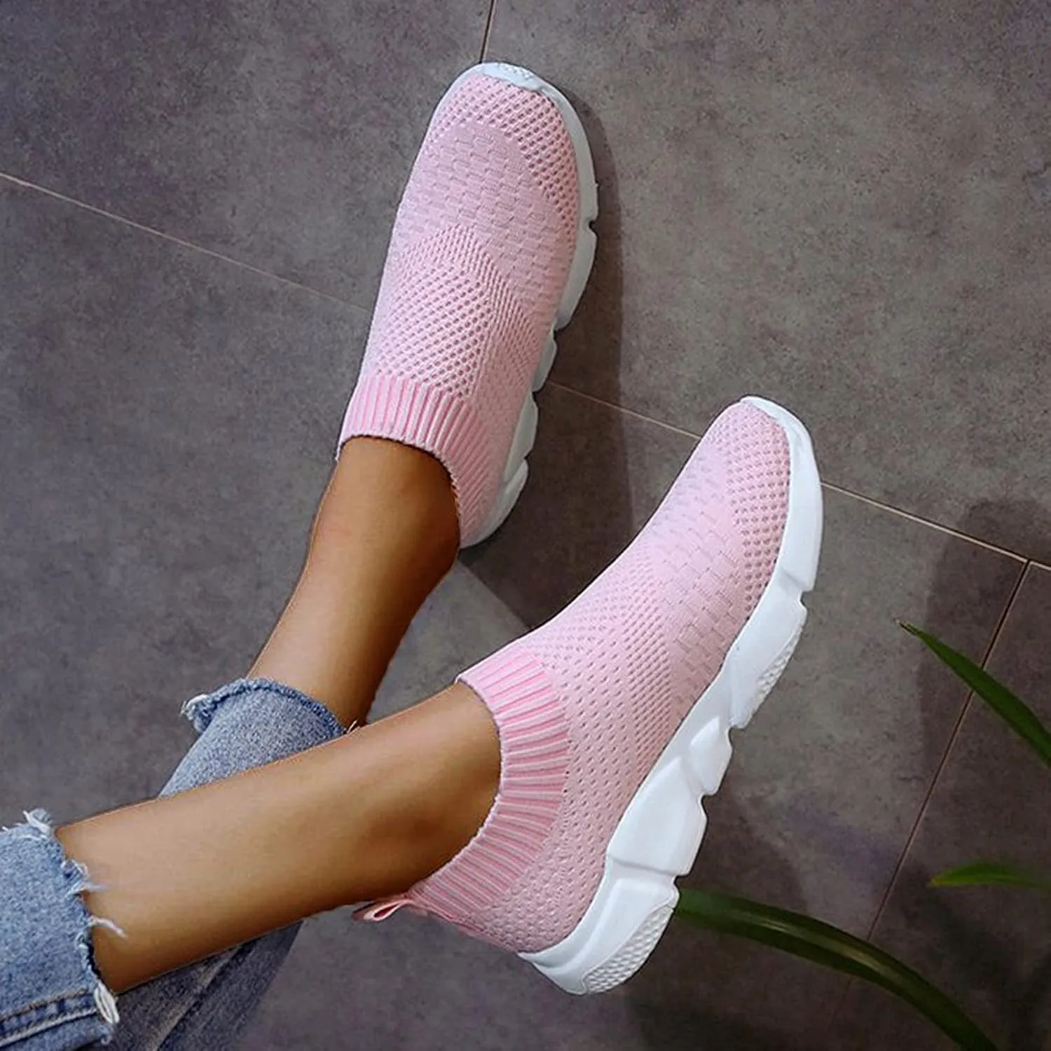 White Platform Sneakers for Women 2023 Non Slip Work Shoes Women Wide Women Slip On Shoes Mules Womens Sneakers 7.5 Wide Width Zapatos De Trabajo OrtopéDicos para Alivio Del Dolor De Mujer