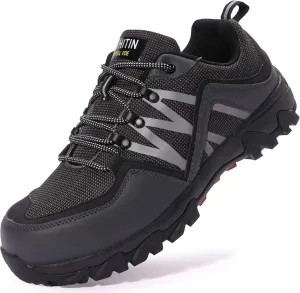 WHITIN Men's Steel Toe Slip Resistant Puncture Proof Construction Safety Work Shoes