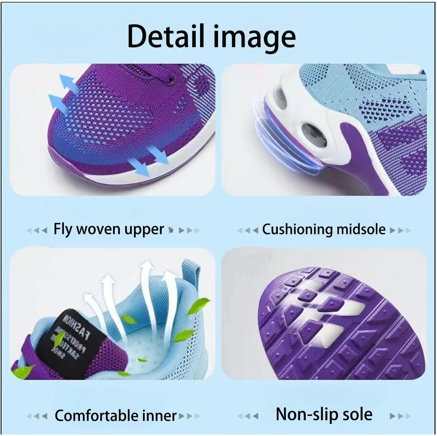 Women Orthopedic Sneakers Stylish Walking Non Slip Shoes, Mesh Air Cushion Sneakers,Lightweight for Running, Walking, and Everyday Use