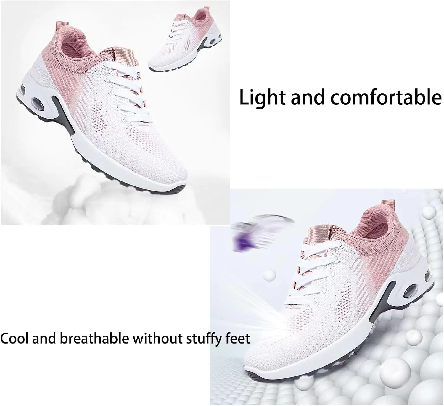 Women Orthopedic Sneakers Stylish Walking Non Slip Shoes, Mesh Air Cushion Sneakers,Lightweight for Running, Walking, and Everyday Use