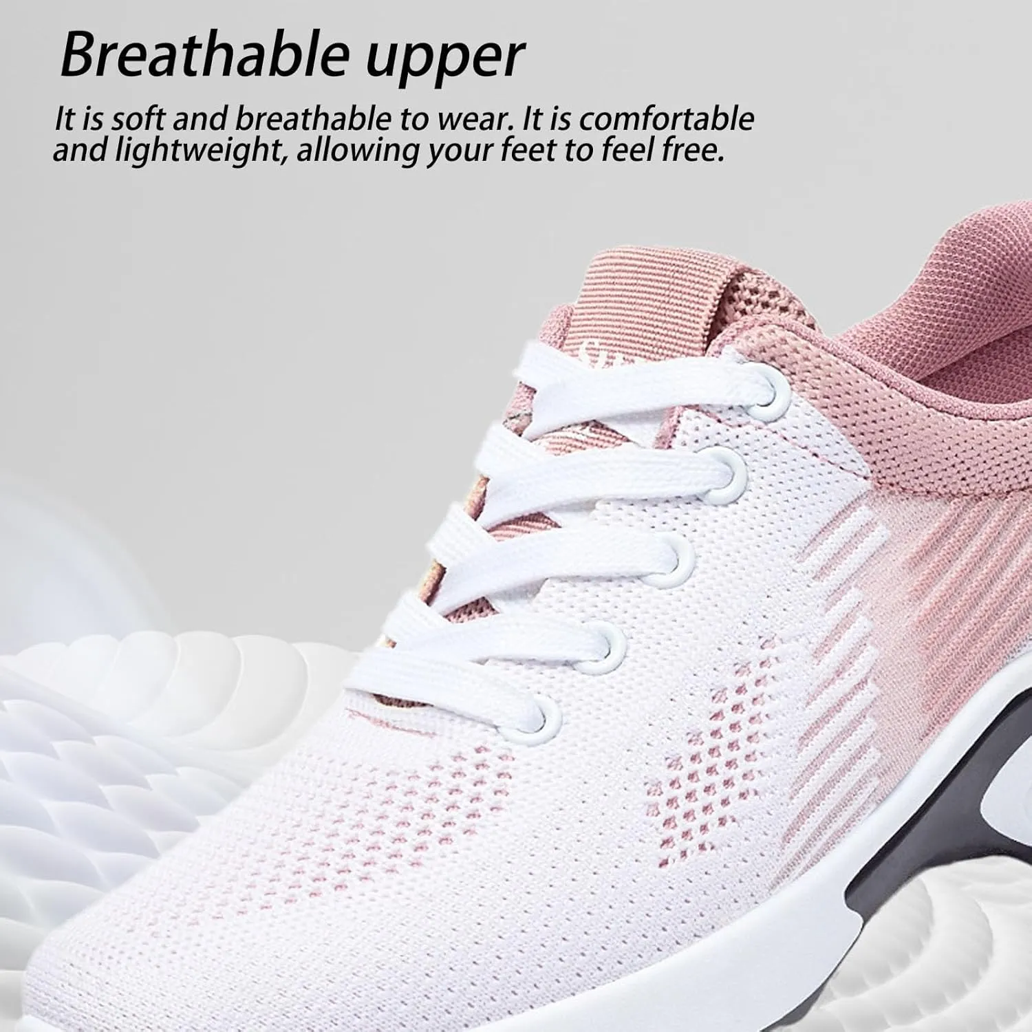 Women Orthopedic Sneakers Stylish Walking Non Slip Shoes, Mesh Air Cushion Sneakers,Lightweight for Running, Walking, and Everyday Use