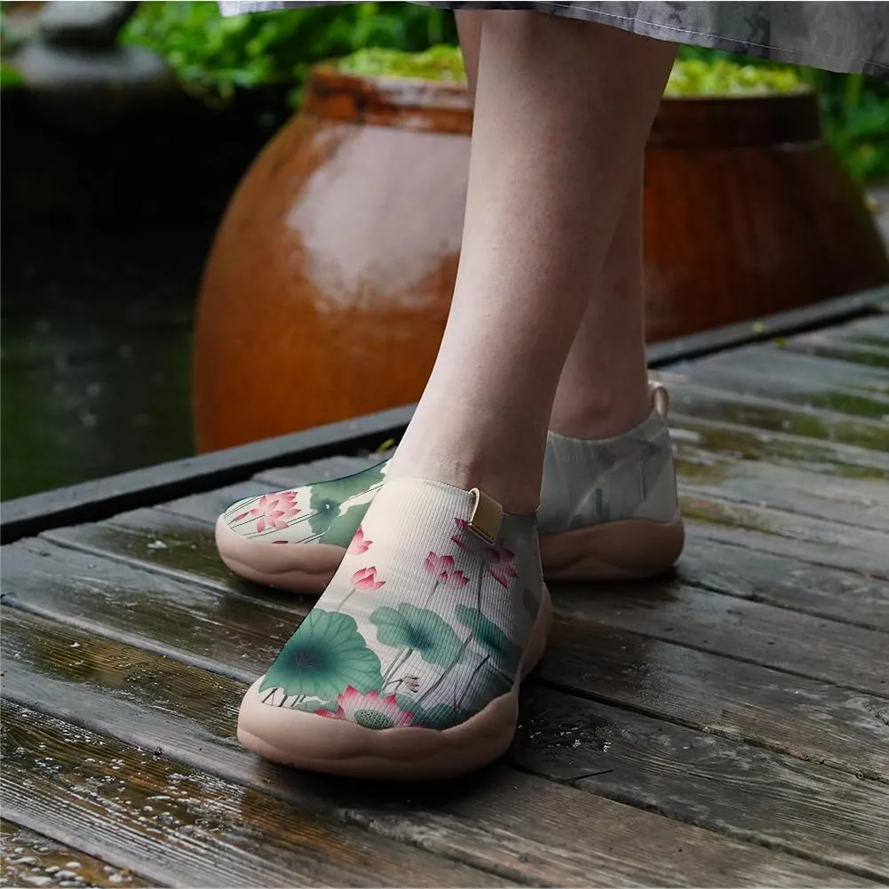 Women's Art Travel Sneakers Colorful Comfortable Slip On Shoes Casual Floral Stylish Everyday Loafers