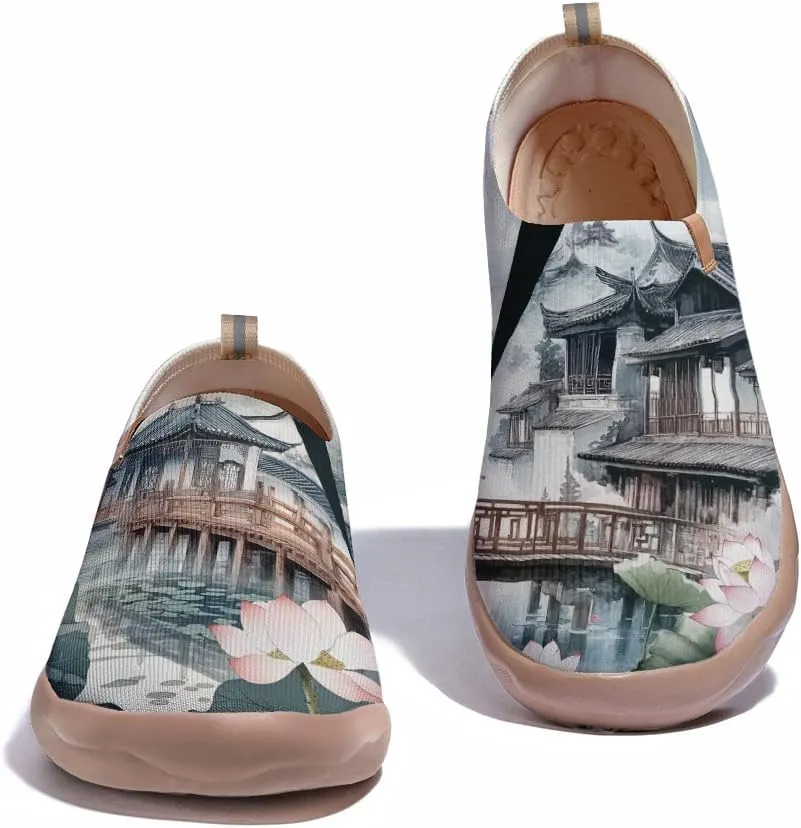 Women's Art Travel Sneakers Colorful Comfortable Slip On Shoes Casual Floral Stylish Everyday Loafers