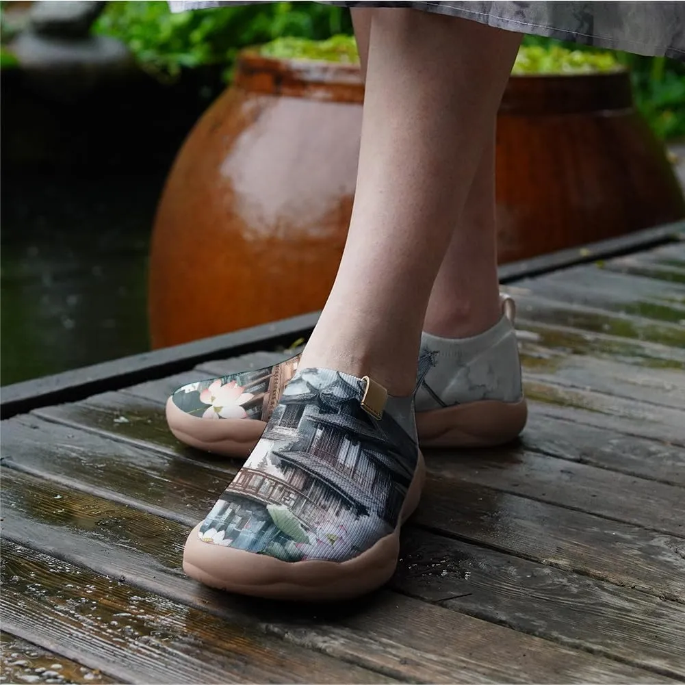 Women's Art Travel Sneakers Colorful Comfortable Slip On Shoes Casual Floral Stylish Everyday Loafers