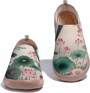 Women's Art Travel Sneakers Colorful Comfortable Slip On Shoes Casual Floral Stylish Everyday Loafers