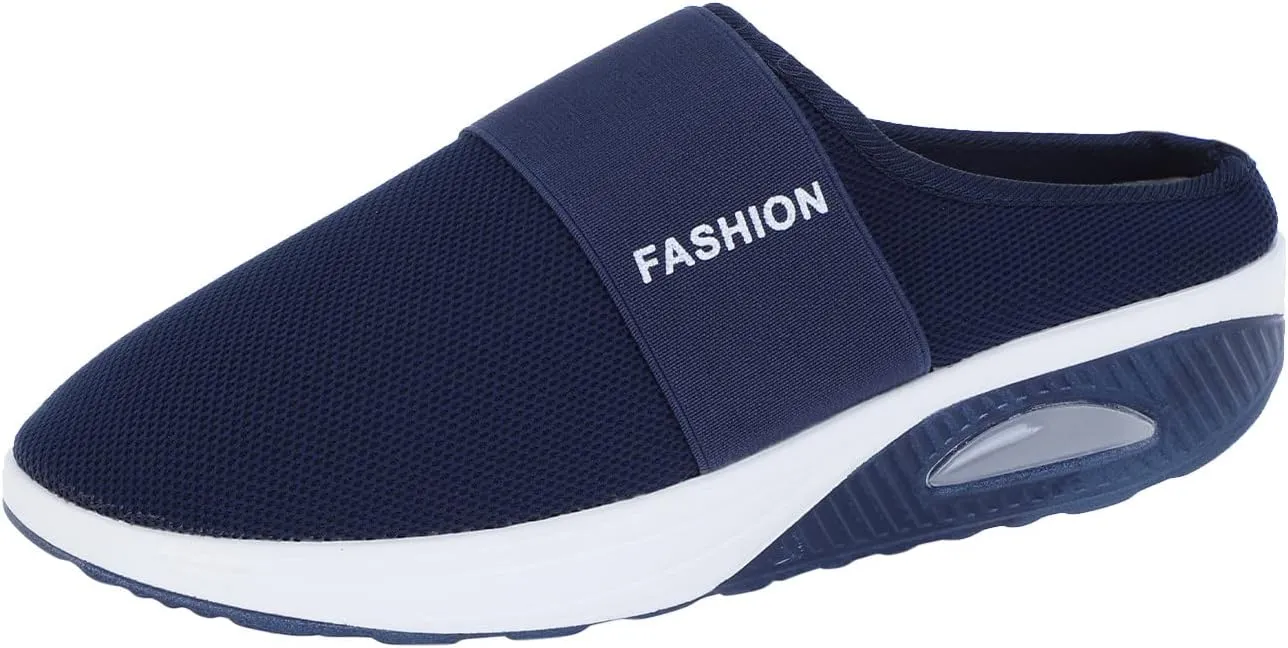 Women's Backless Slip on Mesh Sneakers Shoes Slip On Shoes Women Wide Width Women's Shoes Casual Fashion Sneakers 2025 Slip On Tennis Shoe Loafers Dress Shoe
