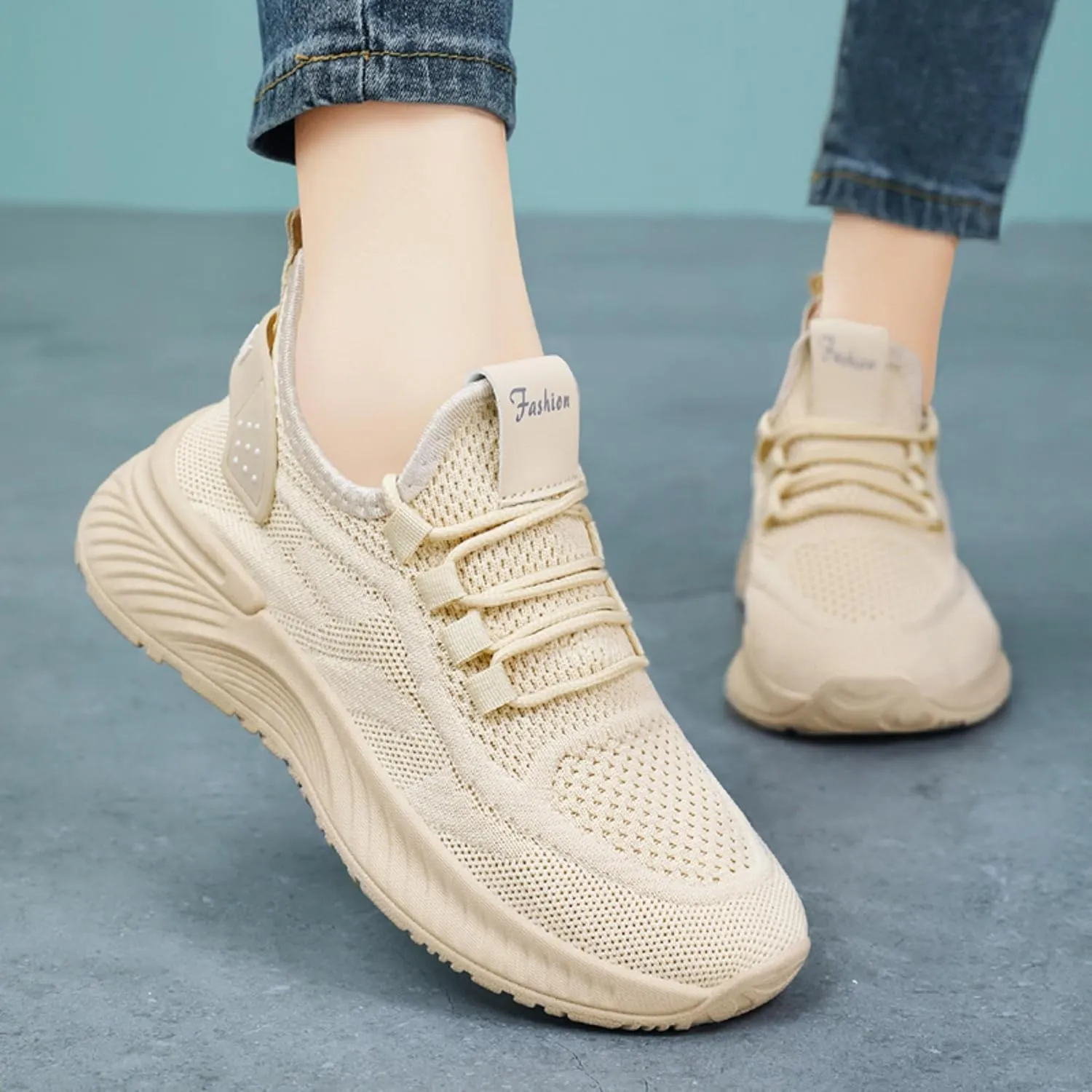 Women's Casual Shoes - Lightweight Comfort Sneakers, Breathable and Non-Slip for Running, Walking, and Everyday Wear