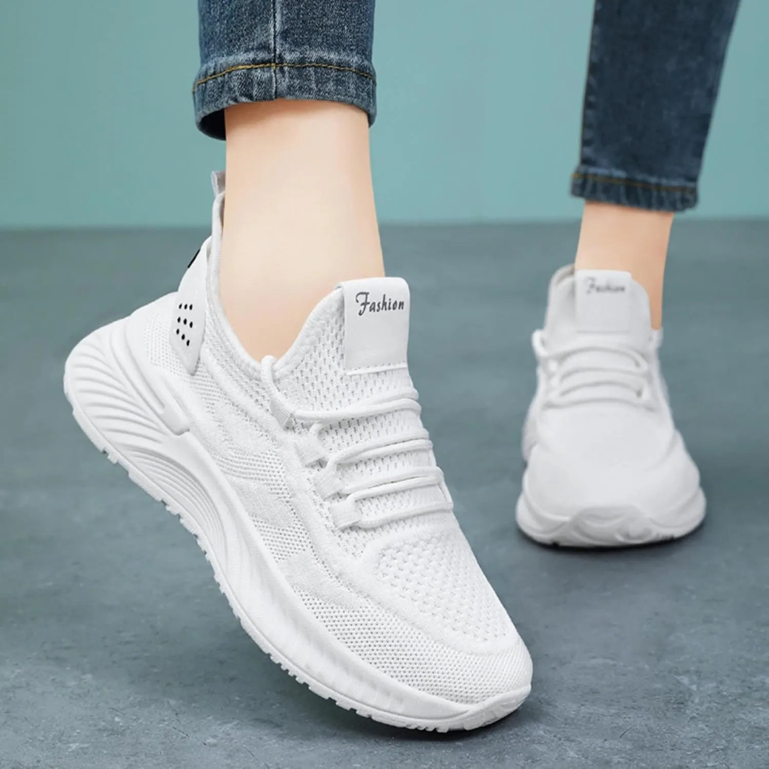 Women's Casual Shoes - Lightweight Comfort Sneakers, Breathable and Non-Slip for Running, Walking, and Everyday Wear