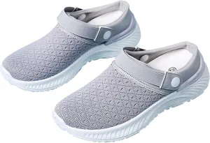 Women's Casual Slip on Half Shoes Breathable Womens Tennis Shoes Mesh Ladies Shoes Casual Black Sneakers Slip On Tennis Shoe Loafers Dress Shoe