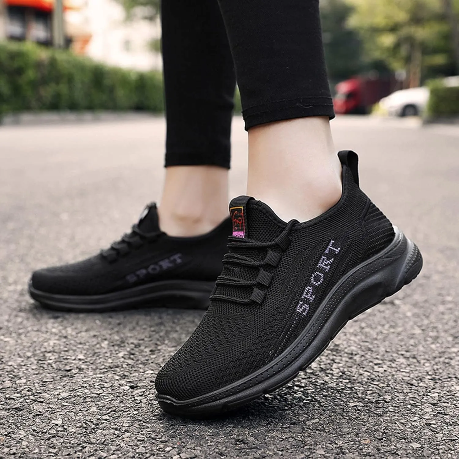 Women's Comfortable Casual Sneakers – Lightweight & Breathable Mesh Slip-On Walking Shoes, Easy to Wear, Soft Sole, Perfect for Work, Travel & Everyday Use ﻿