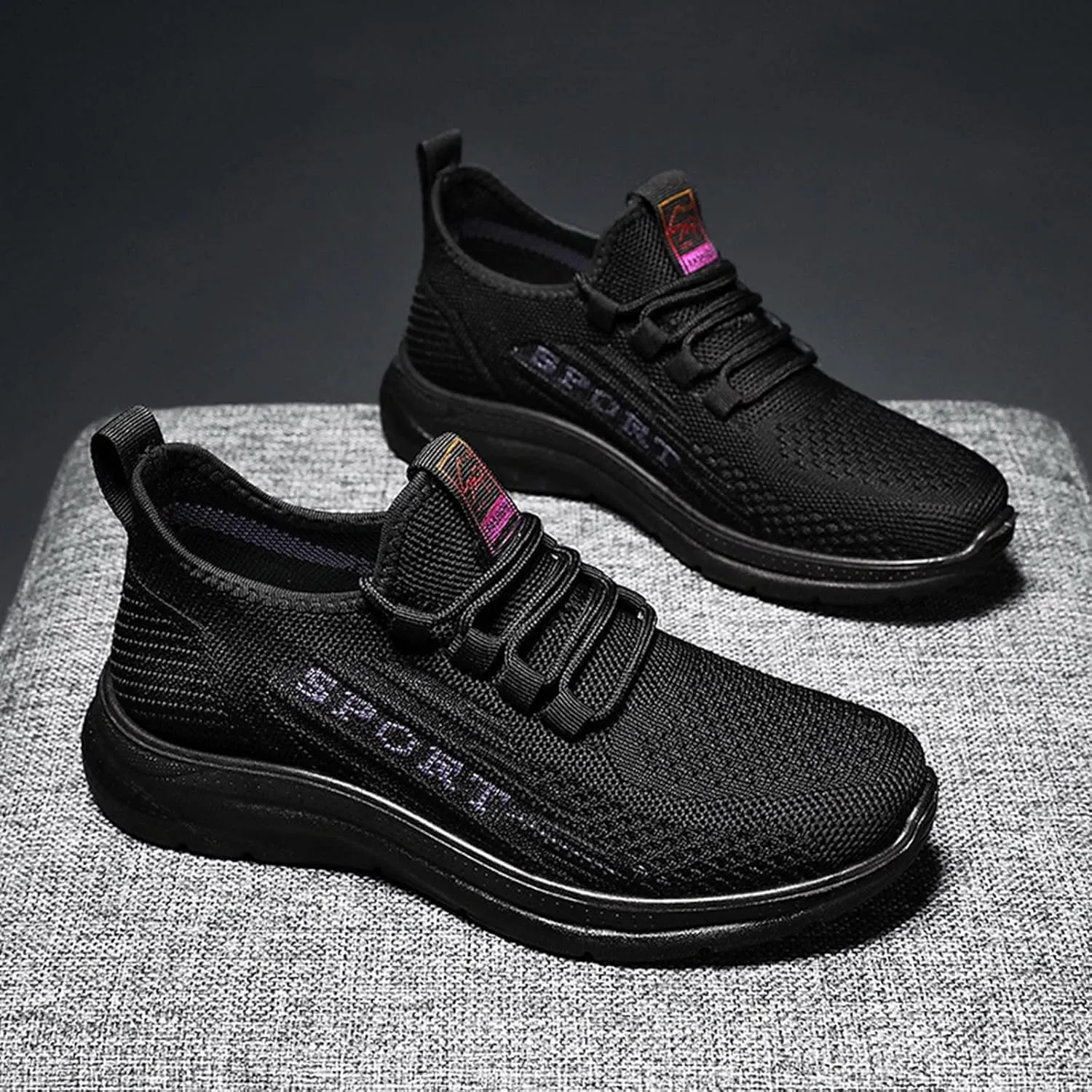 Women's Comfortable Casual Sneakers – Lightweight & Breathable Mesh Slip-On Walking Shoes, Easy to Wear, Soft Sole, Perfect for Work, Travel & Everyday Use ﻿