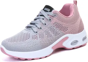 Women's Cushion Sneakers - Breathable, Non-Slip Walking Shoes with Shock-Absorbing Comfort, Lightweight for Running, Walking, and Everyday Use