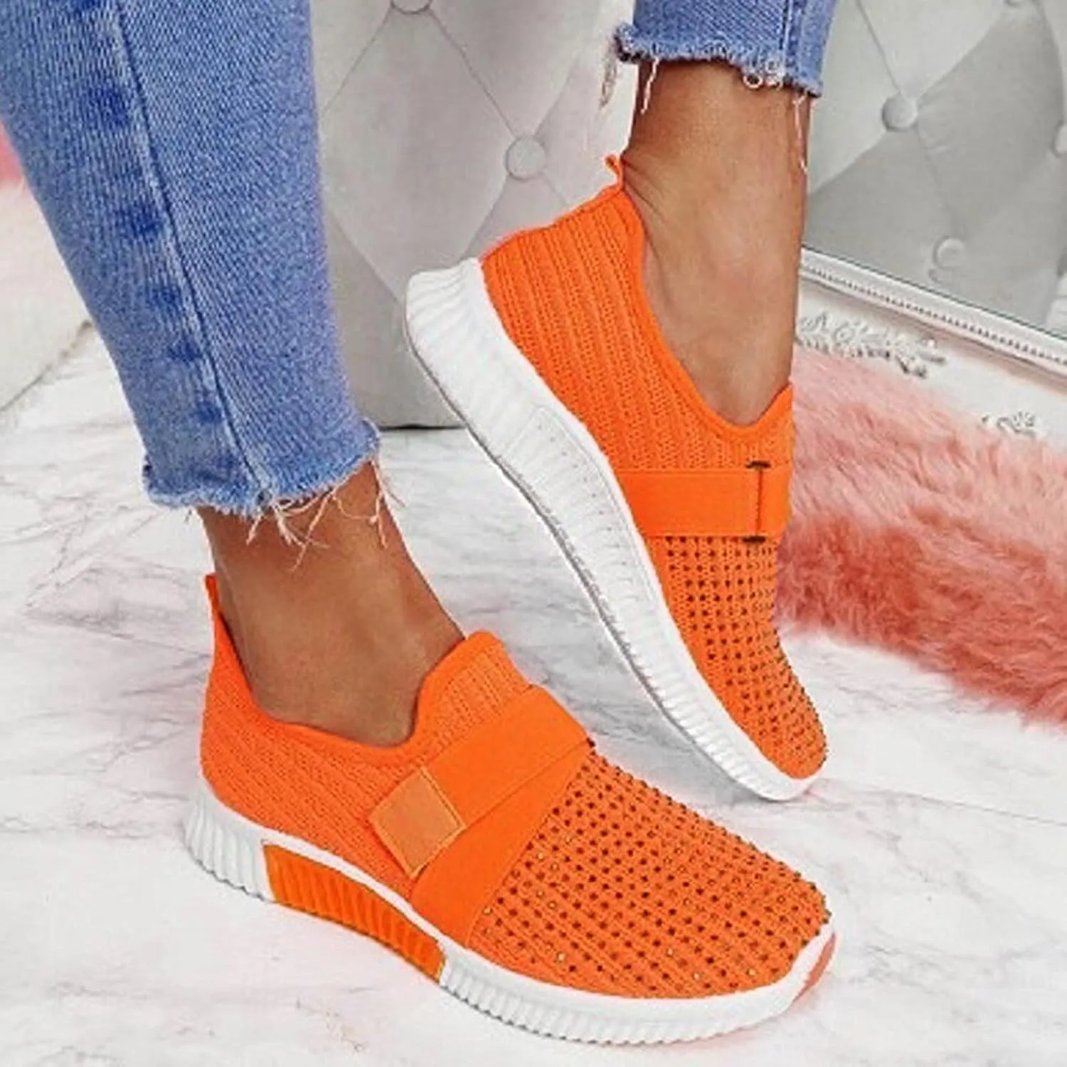Women's Fashion Sneaker Non Slip Lace Up Comfort Women's Work or Walking Sneakers Basketball Shoes for Women Sports Loafer Women Mid Top Sneakers Women