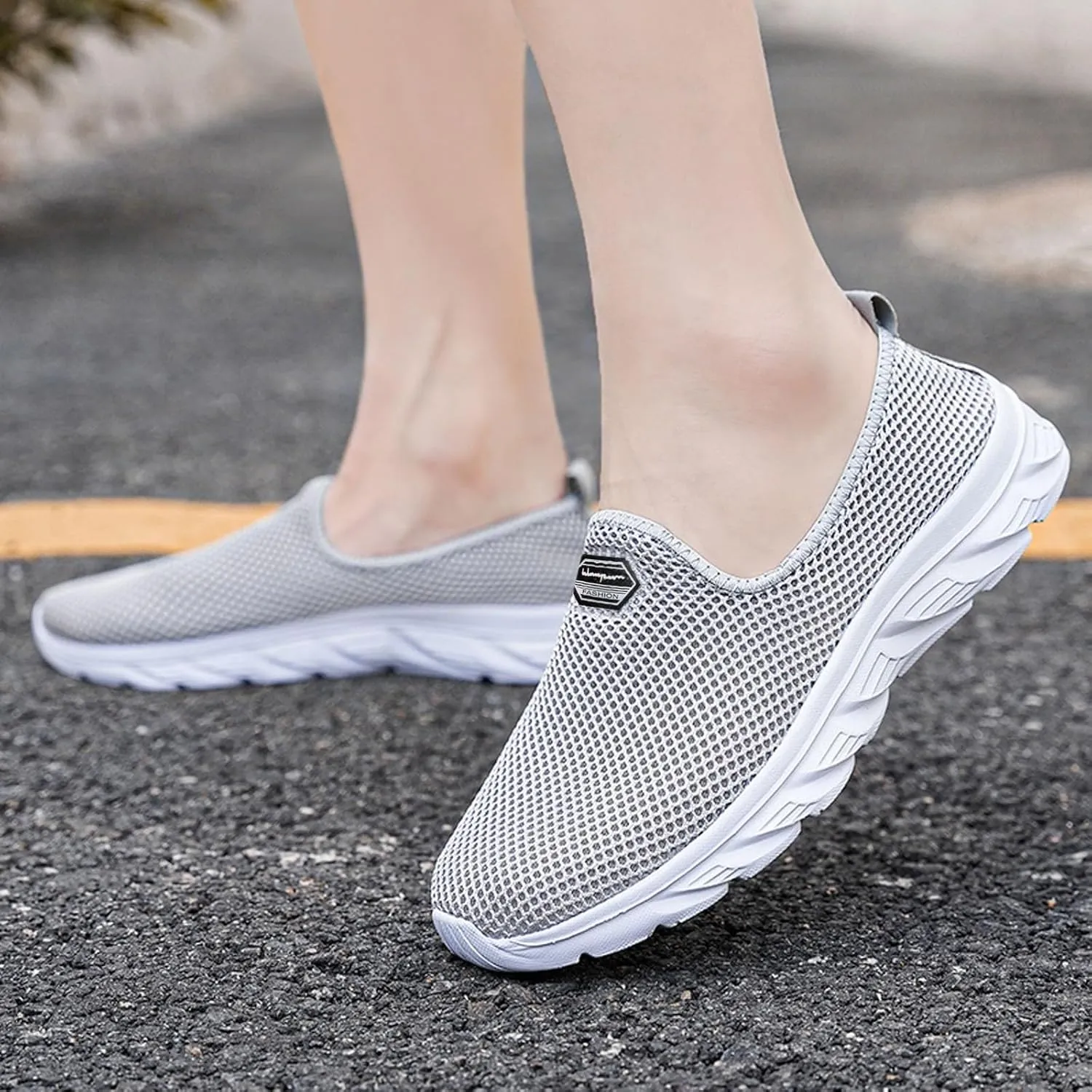 Women's Fashion Sneaker Womens Walking Shoes Slip On Fashion Walking Shoes for Men Canvas Loafers Women Shoes White Slip On Sneakers for Women