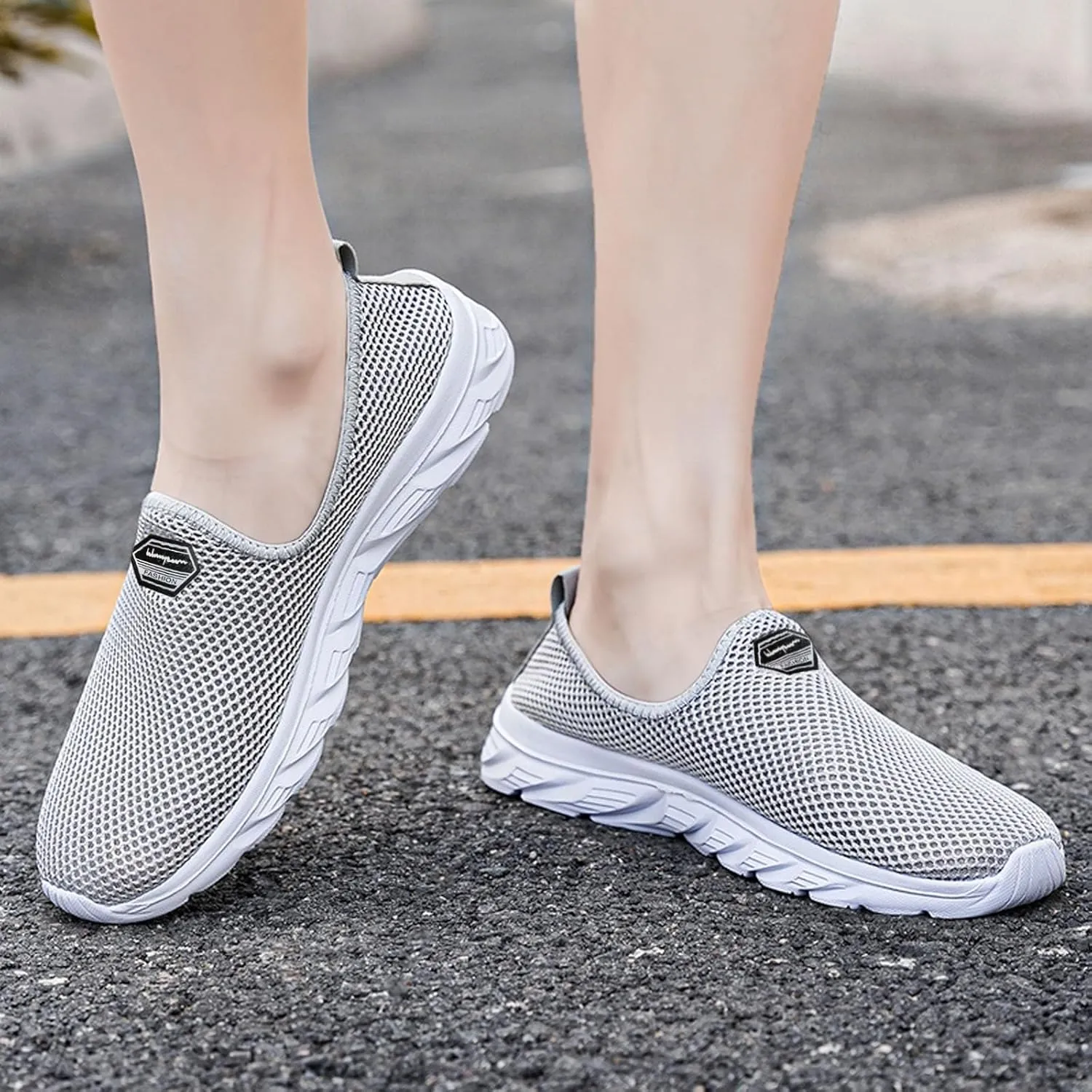 Women's Fashion Sneaker Womens Walking Shoes Slip On Fashion Walking Shoes for Men Canvas Loafers Women Shoes White Slip On Sneakers for Women