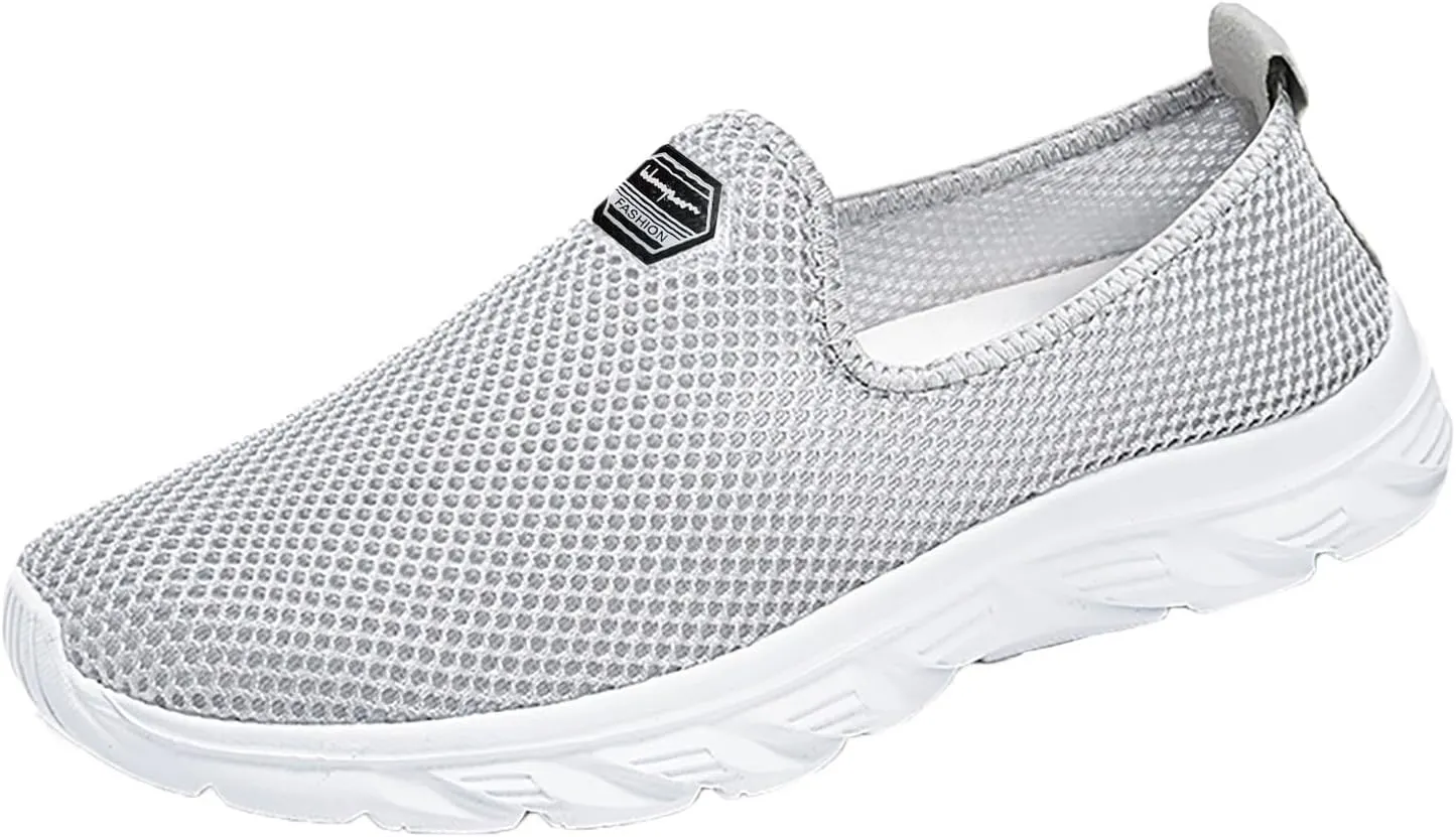 Women's Fashion Sneaker Womens Walking Shoes Slip On Fashion Walking Shoes for Men Canvas Loafers Women Shoes White Slip On Sneakers for Women