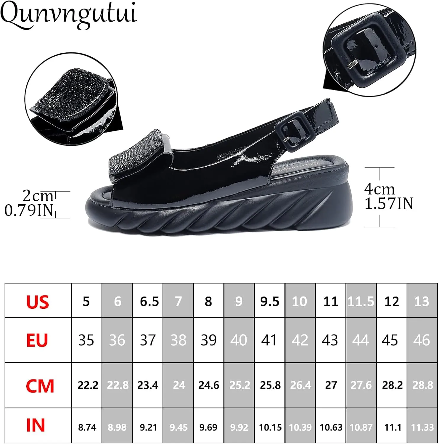 Women's Flat Peep Toe Ankle Strap Slingback Sandals with Rhinestone Accents & Padded Comfort  Street Style Shoes