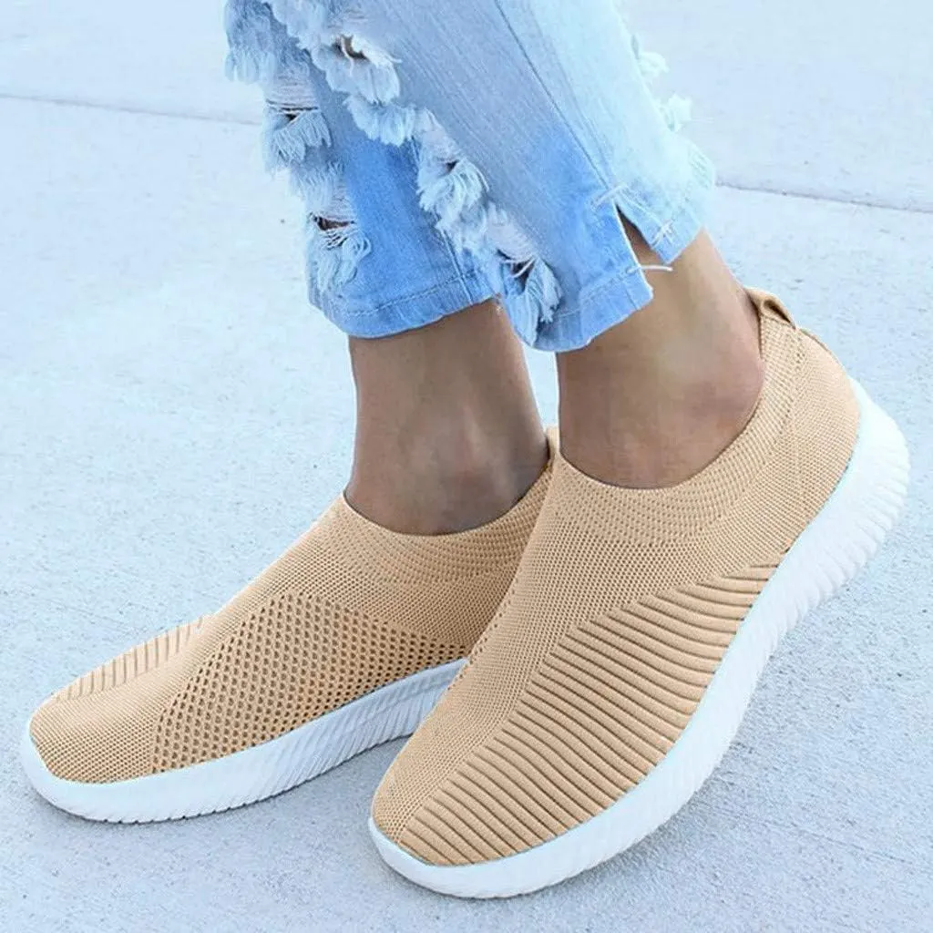 Women's Lightweight Slip On Walking Running Shoes Womens Running Shoes Loafers Casual Black Shoes Wedge Sneakers Slip On Tennis Shoe Trainers Shoe