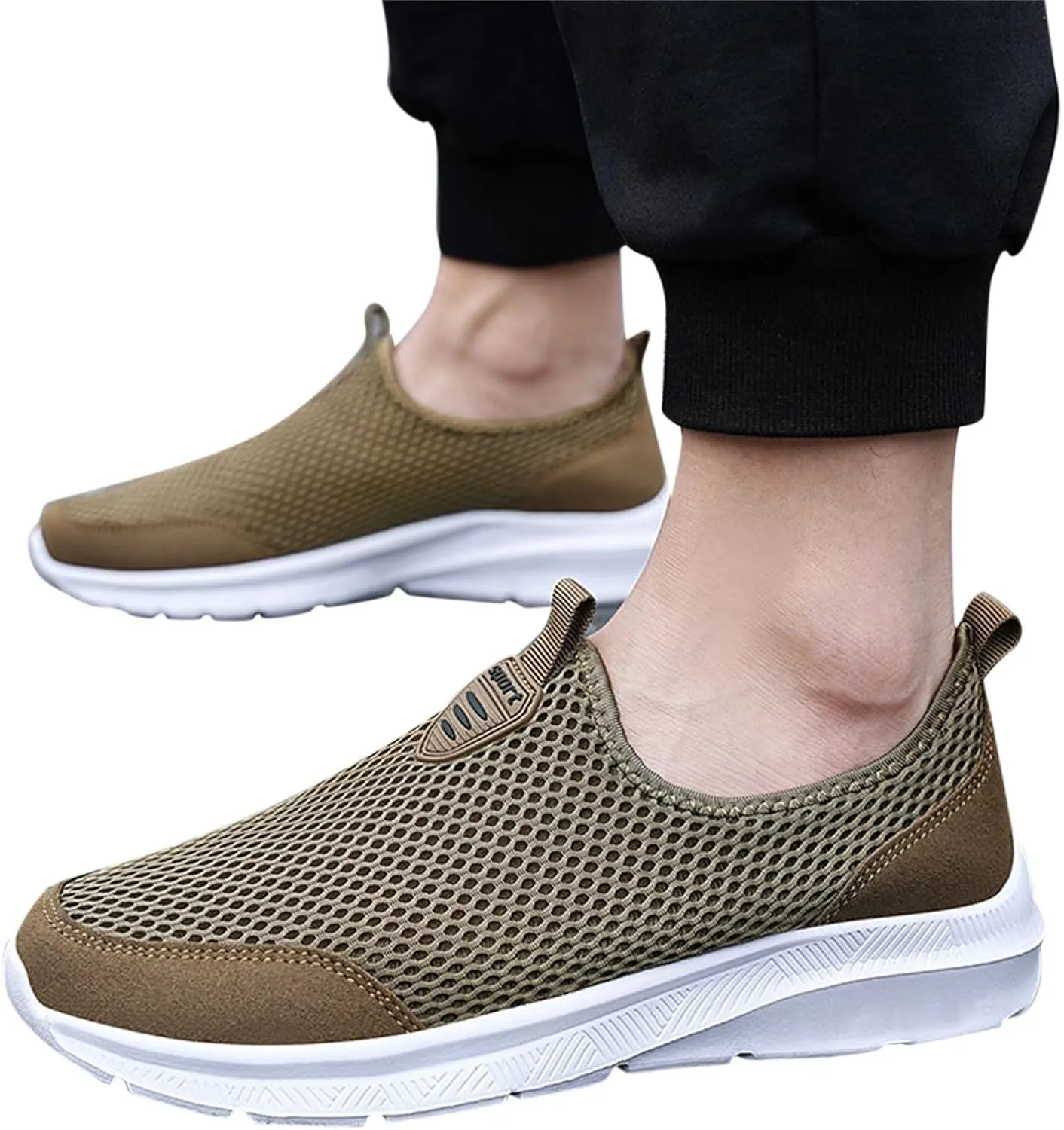 Women's Mesh Lace Lightweight Low-Cut Sneakers, Casual Tennis Shoes, Non-Slip, Fashionable，Comfortable，Breathable Knitted Socks Shoes