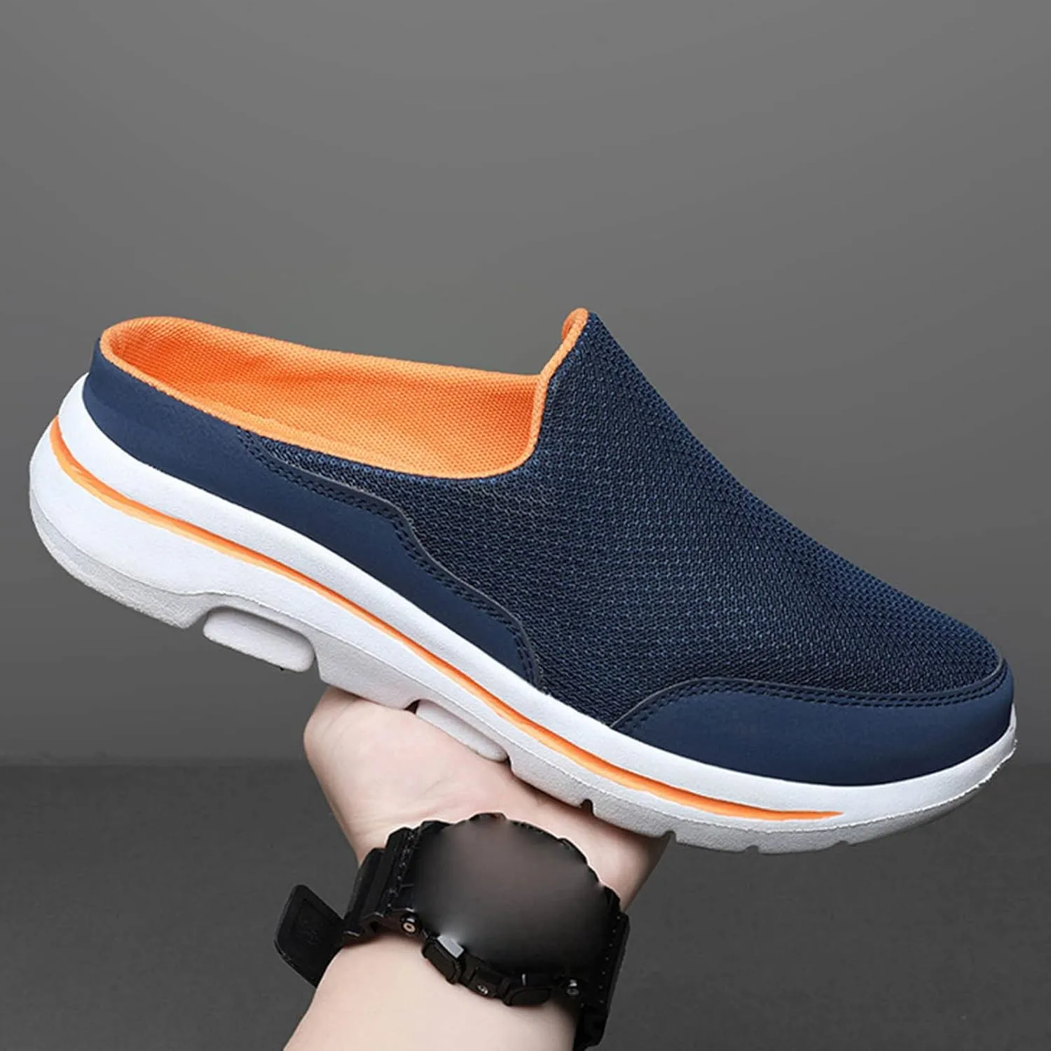Women's Slip-on Mule Sneakers Lightweight Slip On Shoes Women Lether Men's Shoes Casual Women Shoes Sneakers Red Tennis Shoe Loafers Casual Slip On