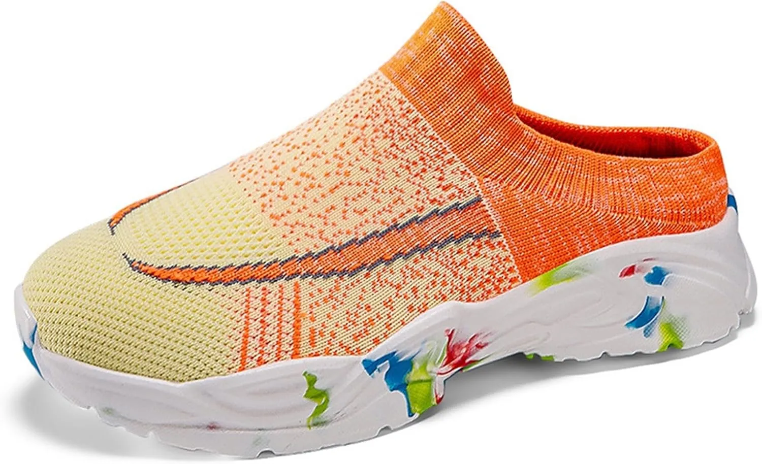 Women's Slip-on Mule Sneakers Lightweight Tennis Shoes Men Dressy Slip On Shoes Casual Shoes Sneakers Brown Tennis Shoe Loafers Casual Slip On