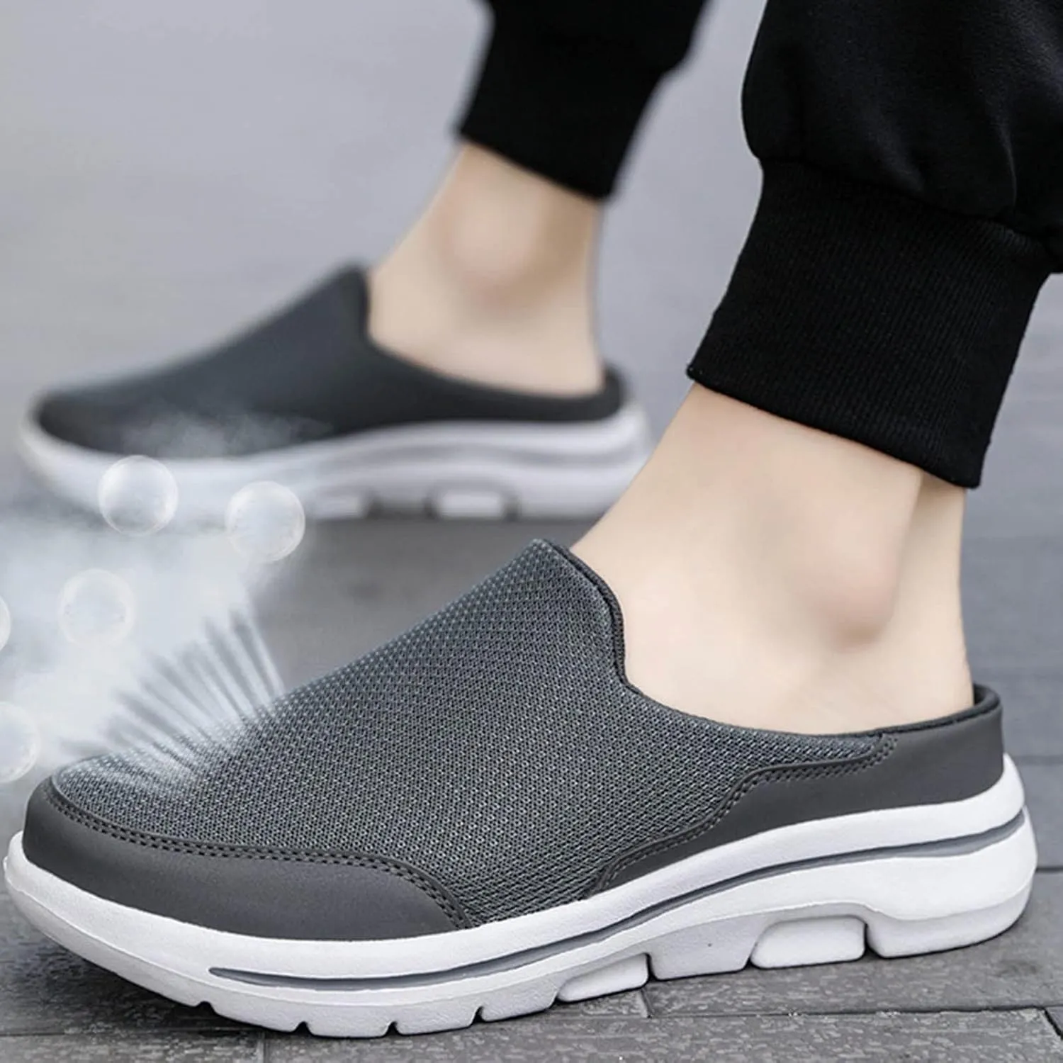 Women's Slip-on Mule Sneakers Lightweight Womens Tennis Shoes Wide Feet Casual Slip On Shoes Wedge Sneakers Brown Tennis Shoe Loafers Casual Slip On