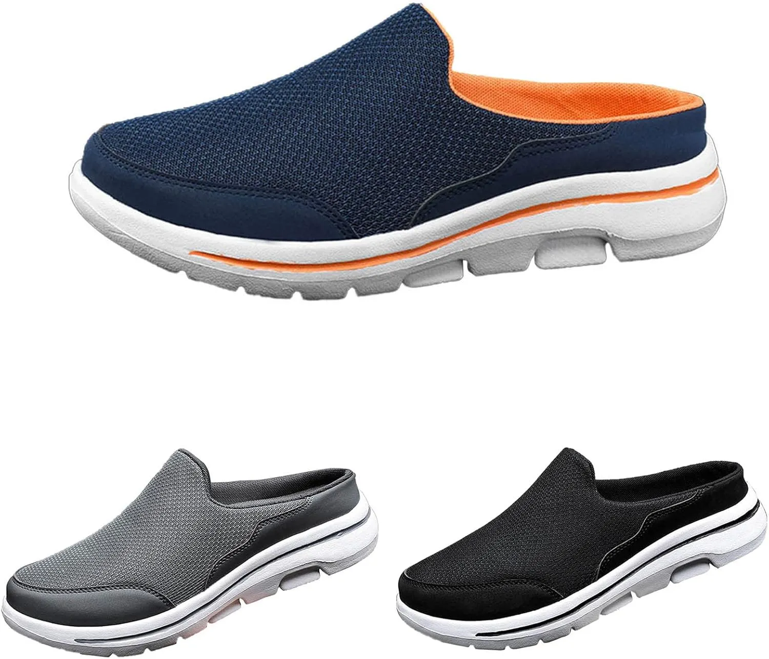 Women's Slip-on Mule Sneakers Lightweight Womens Tennis Shoes Wide Feet Casual Slip On Shoes Wedge Sneakers Brown Tennis Shoe Loafers Casual Slip On