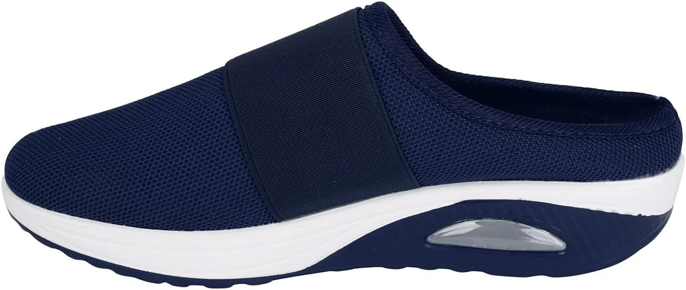 Women's Slip-on Mule Sneakers Lightweight Womens Tennis Shoes Wide Feet Casual Slip On Shoes Wedge Sneakers Brown Tennis Shoe Loafers Casual Slip On
