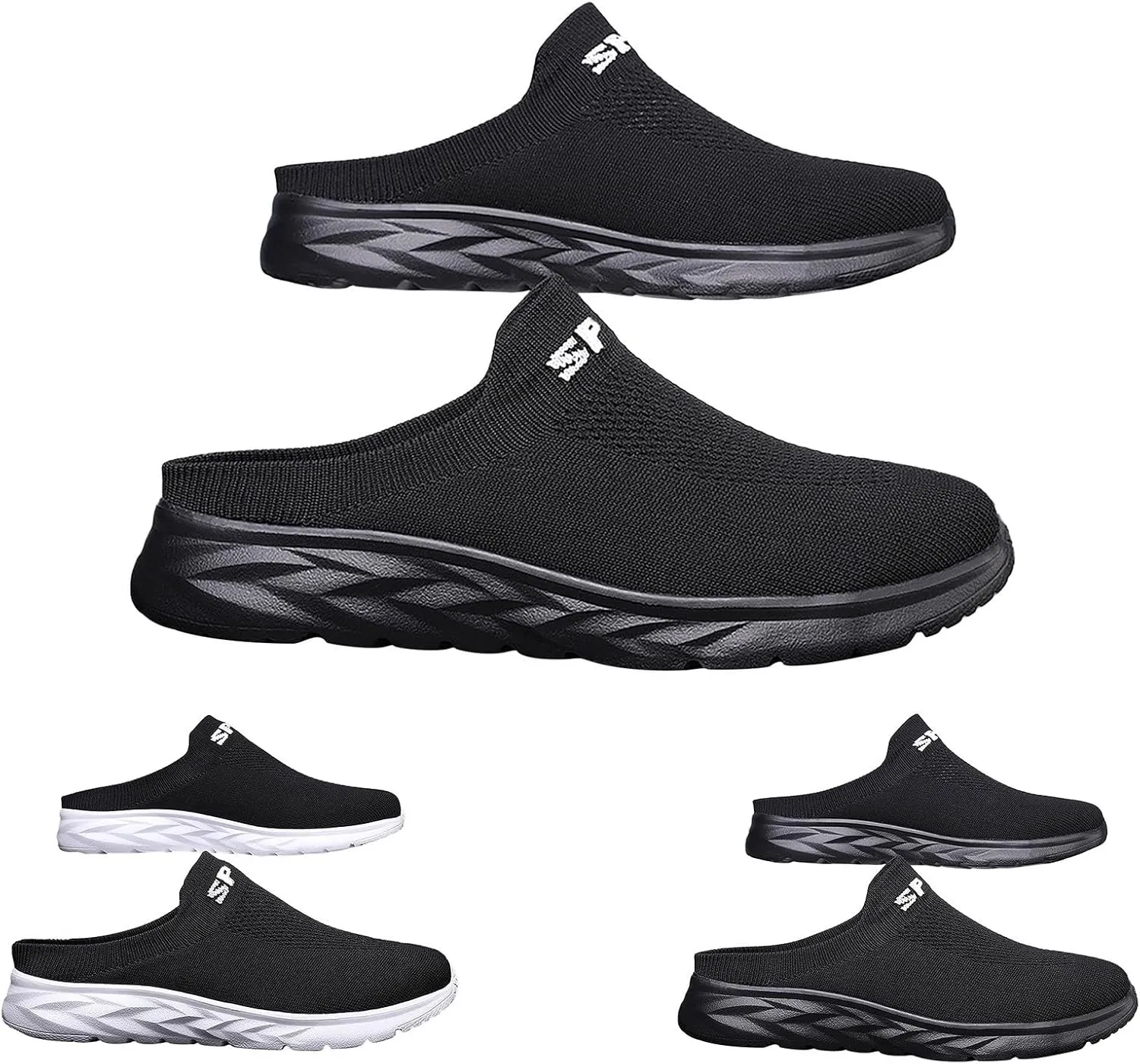 Women's Slip-On Orthopedic Arch Support Backless Mens Running Shoes Wide Men Casual Shoes Brown Sneakers Slip On Tennis Shoe Loafers Casual Slip On