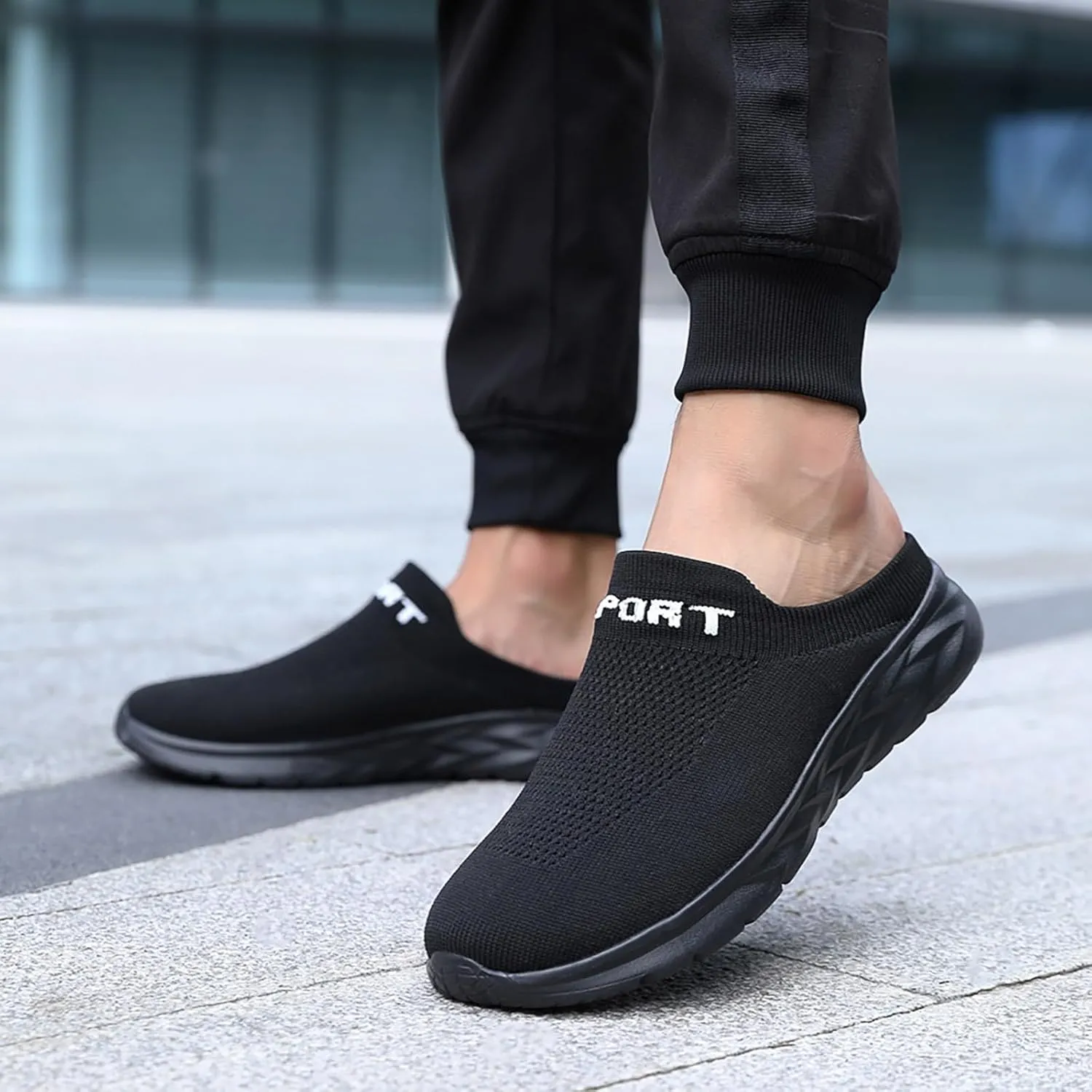 Women's Slip-On Orthopedic Arch Support Backless Mens Running Shoes Wide Men Casual Shoes Brown Sneakers Slip On Tennis Shoe Loafers Casual Slip On