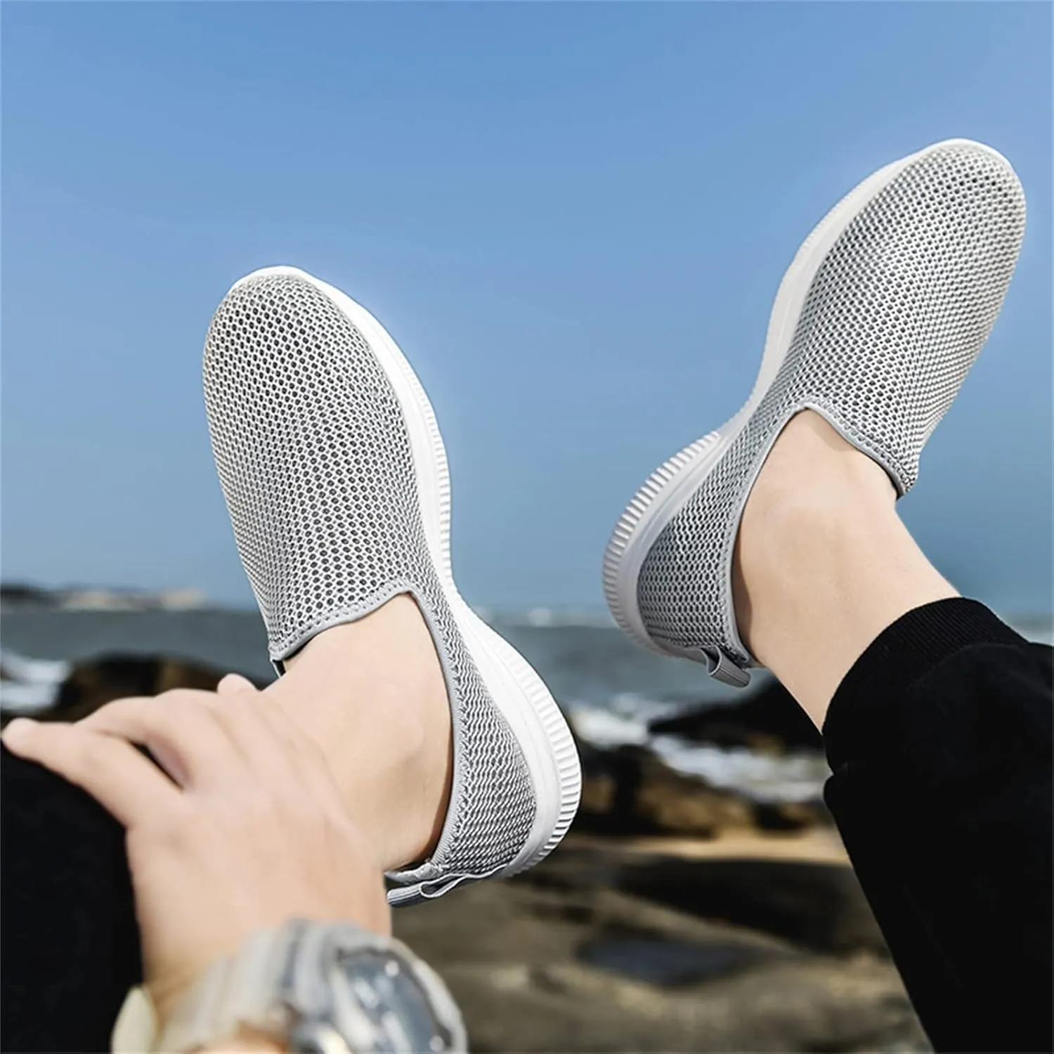 Women's Slip on Shoes Canvas Sneakers Loafers Non Slip Womens Tennis Shoes Lether Casual Black Shoes Fashion Sneakers Slip On Tennis Shoe Loafers Casual Slip On