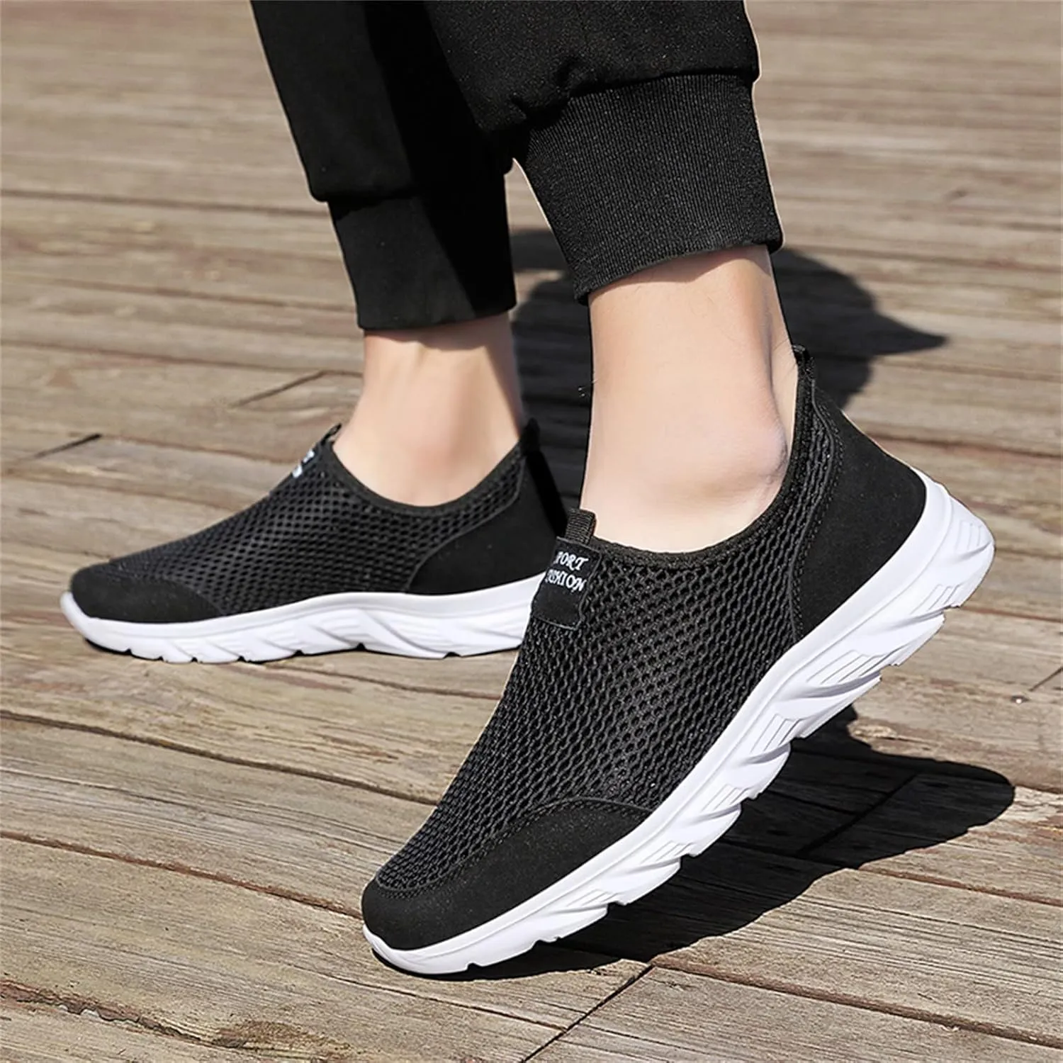 Women’s Slip-On Shoes Casual Lace-Free Walking Loafers Tennis Shoes Men Arch Support Women's Shoes Casual Men's Fashion Sneakers Tennis Shoe Casual Loafers
