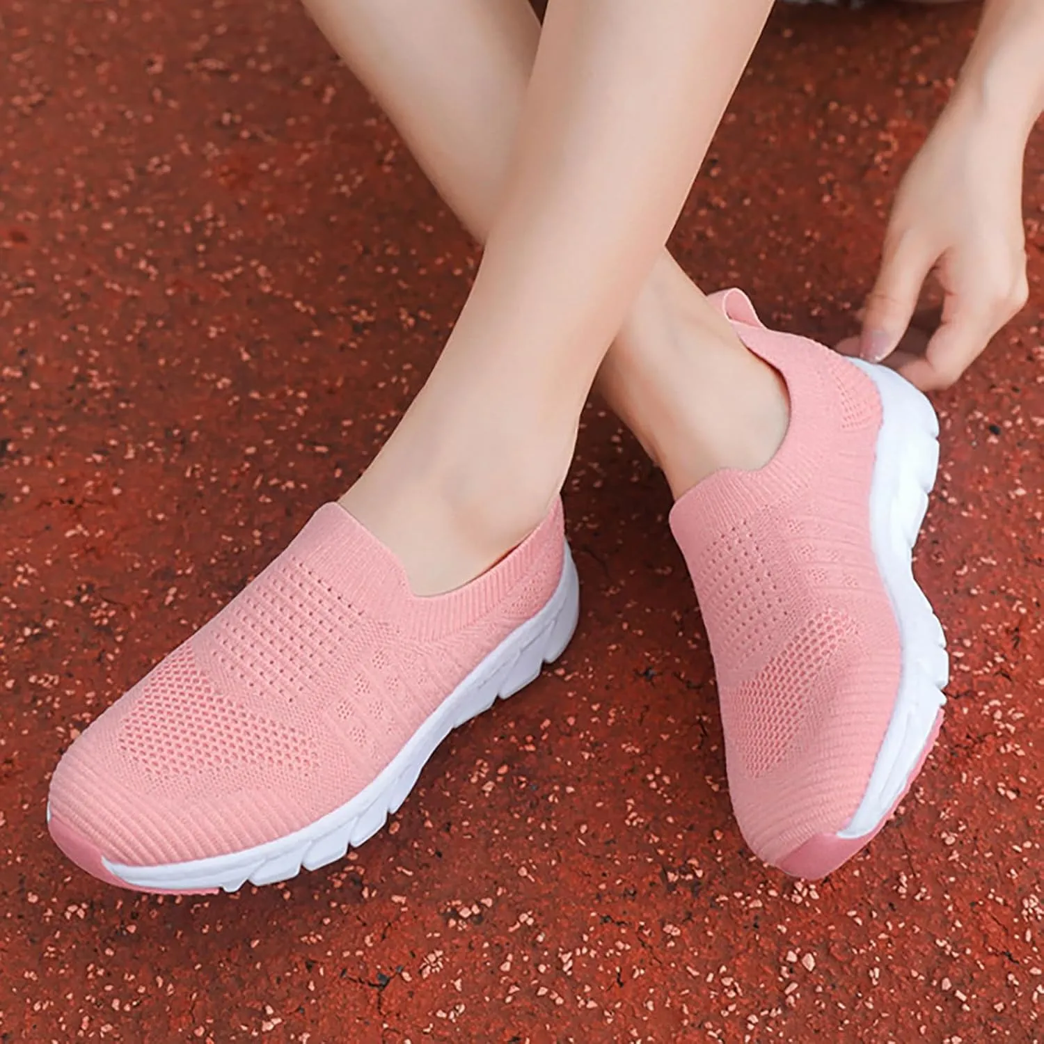 Women's Slip On Sneakers Lightweight Breathable Running Shoes for Men Dressy Casual Shoes Slip On Shoes Sneakers Tennis Shoe Loafers Dress Shoe